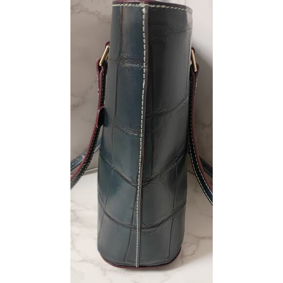 Dooney & Bourke Denison Dark Teal Shopper Tote - EUC - Picture 4 of 9